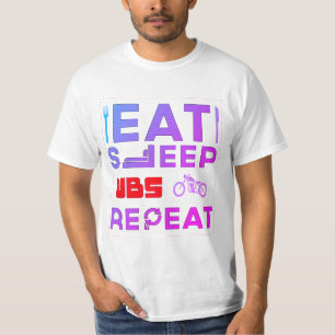T-shirt Répéter Les Vb Du Sommeil De Manger
