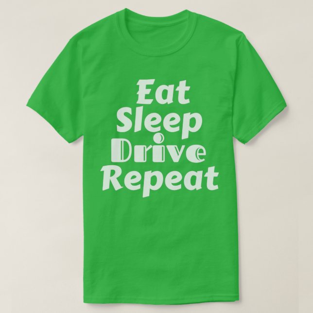 T-shirt Répétez 1 sur le lecteur de veille (Design devant)
