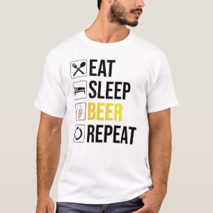 T-shirt Répétition de la bière de sommeil
