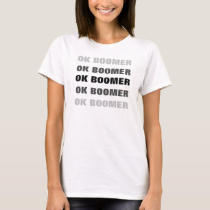 T-shirt Répétition de la conception OK BOOMER