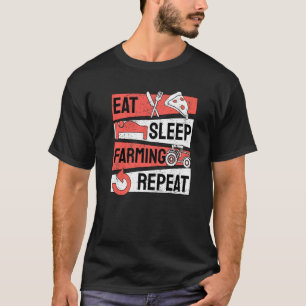 T-shirt Répétition de l'agriculture du sommeil