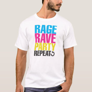 T-SHIRT RÉPÉTITION DE PARTIE DE RAGE D'ÉLOGE