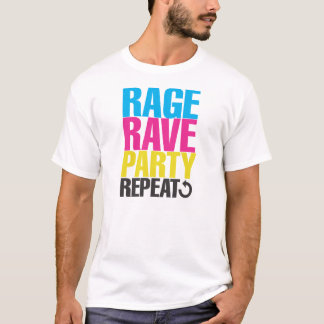 T-SHIRT RÉPÉTITION DE PARTIE DE RAGE D'ÉLOGE
