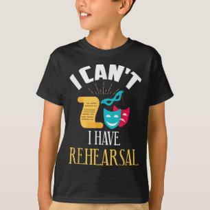 T-shirt répétition théâtrale acteur acteur conception
