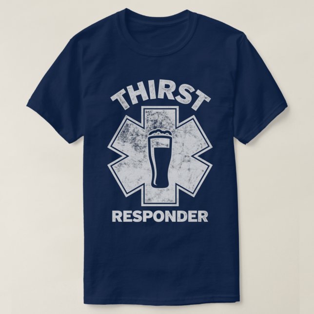 T-shirt Répondeur de soif Conception amusante pour les app (Design devant)