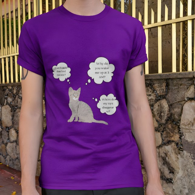 T-shirt Réponse nationale Questions de votre chat Jour Drô (Créateur téléchargé)