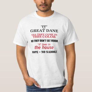 T-shirt Réponses de marche de great dane