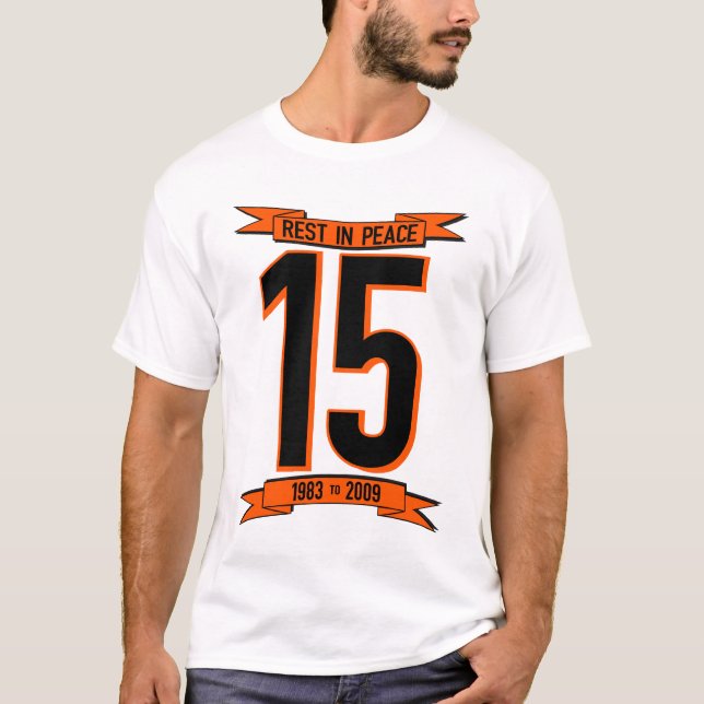 T-shirt Repos de Chris Henry dans la paix Bengals (Devant)