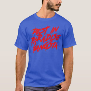 T-shirt Repos En Paradise Gangsta Texte Rouge