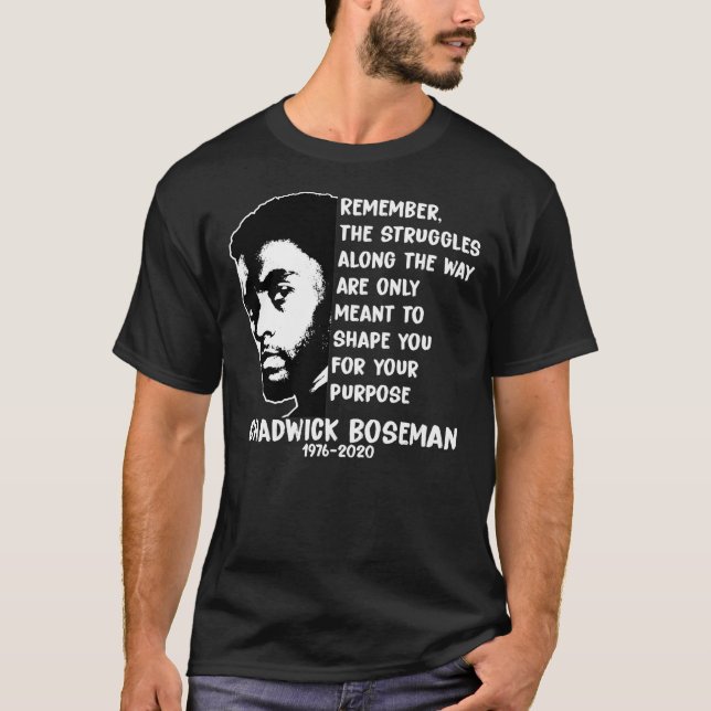 T-shirt Repose En Paix Chadwick Boseman Essentiel  (Devant)