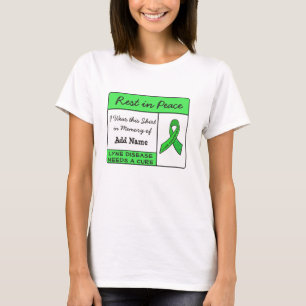 T-shirt Repose en Paix Maladie de Lyme En Mémoire de T-shi
