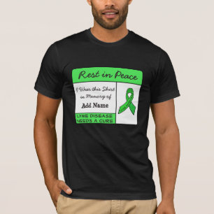 T-shirt Repose en Paix Maladie de Lyme En Mémoire de T-shi