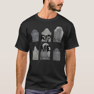 T-shirt Reposez-Moi Six Graves Design Tête En Pierre Avec