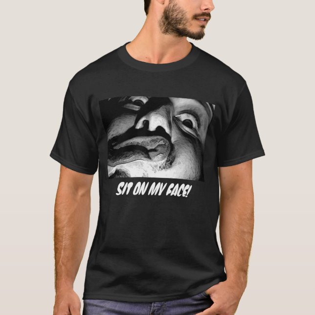 T-shirt reposez-vous sur mon visage ! (Devant)