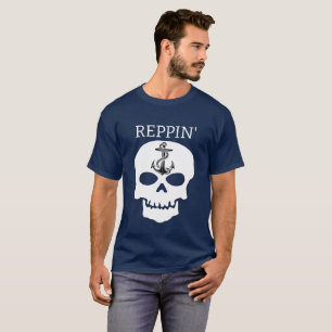T-shirt Reppin'S East Coast skull Lighthouse Route