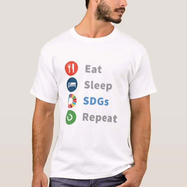 T-shirt Reprendre les ODD de veille 2030 (Devant)