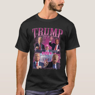 T-shirt Reprenez l'Amérique, Daddle à la maison Trump rose