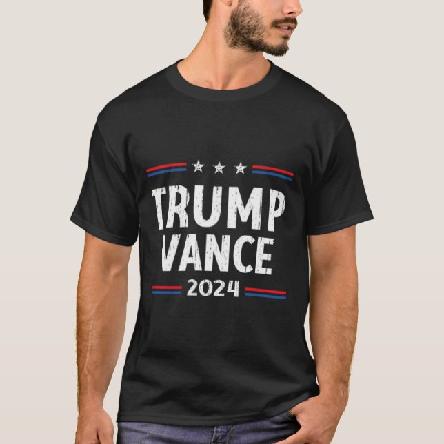 T-shirt Reprenons l'Amérique Trump Vance 2024 Vice-préside (Devant)