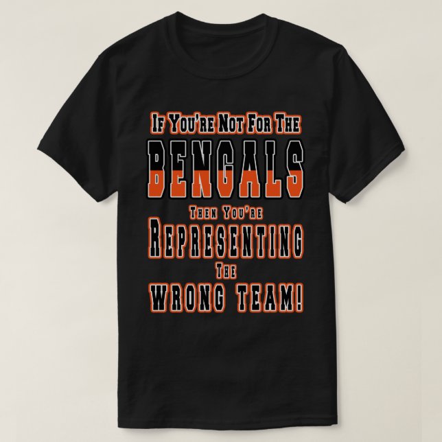 T-shirt Représentant Les Bengales (Design devant)