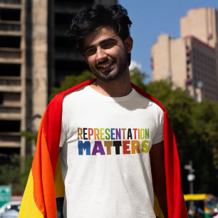 T-shirt Représentation Fierté de la diversité arc-en-ciel