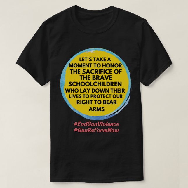 T-shirt Reprise de l'arme de contrôle commune anti-NRA 202 (Design devant)