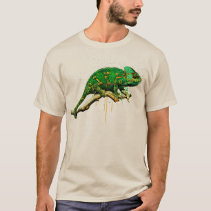 T-shirt Reptile d'aquarelle de Chameleon