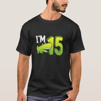 T-shirt Reptiles 15e anniversaire Crocodile Reptile propri