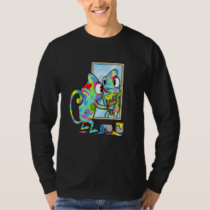 T-shirt Reptiles Panther Chameleon Couleur Changer Animal 