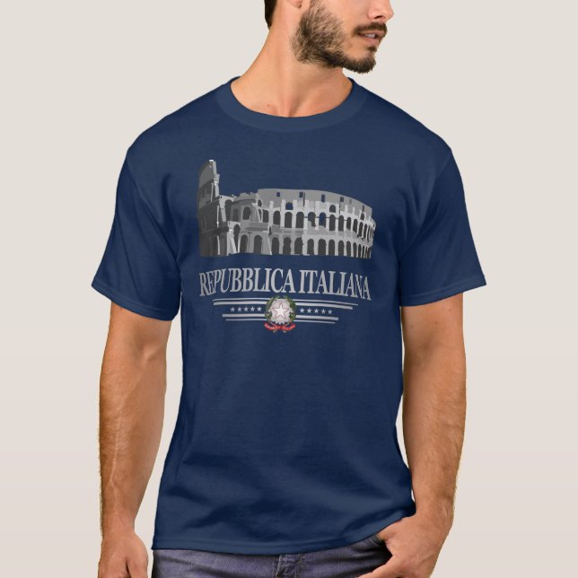 T-shirt Repubblica Italiana (Colisée Romaine) (Devant)