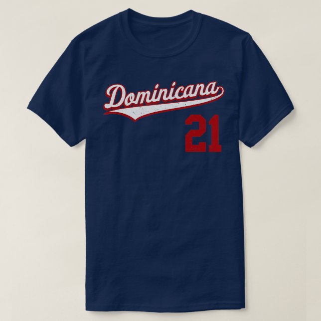 T-shirt Republica Dominicana Baseball dominicain Beisbol (Design devant)