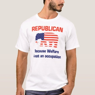 T-shirt Républicain drôle - aide sociale