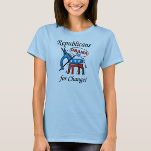 T-shirt Républicains pour le vote Obama de changement