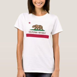 T-shirt République de Californie (drapeau de l'État) avec 