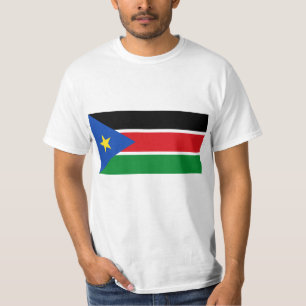 T-shirt République de drapeau du sud du Soudan sur des