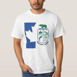 T-shirt République de drapeau occidental du Canada