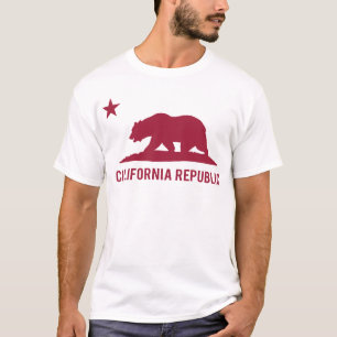 T-shirt République de la Californie - de base - rouge