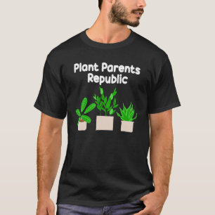 T-shirt République des parents de plantes amateur de natur