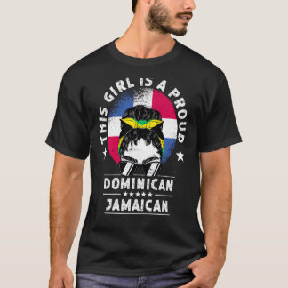 T-shirt République Dominicaine Drapeau Jamaïque Grown Femm