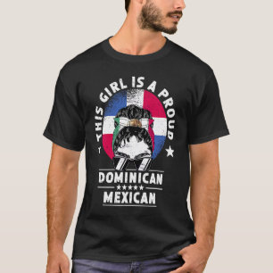 T-shirt République Dominicaine Drapeau Mexique Cultivé Fem