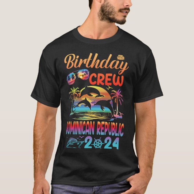 T-shirt République Dominicaine Voyage d'anniversaire 2024  (Devant)