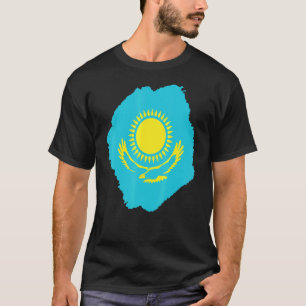T-shirt République du Kazakhstan Drapeau kazakh du Kazakhs
