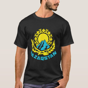 T-shirt République du Kazakhstan Qazaqstan drapeau kazakh
