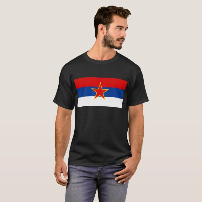 T-shirt République socialiste de chemise de drapeau de la (Devant entier)