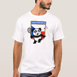 T-shirt République tchèque Badminton Panda