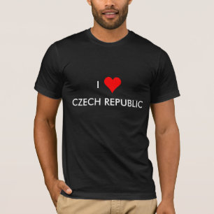 T-shirt République Tchèque du coeur i