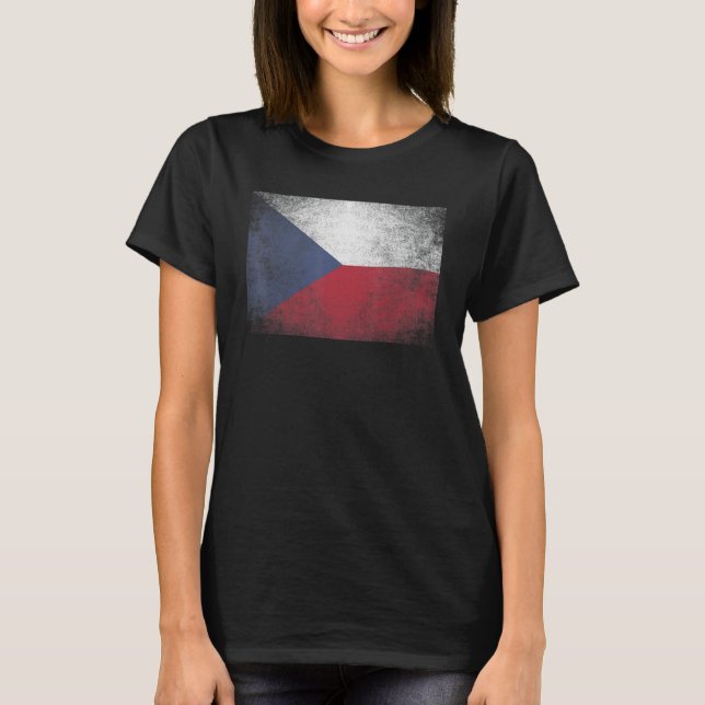 T-shirt République tchèque Flag Pride Pays Accueil Corresp (Devant)