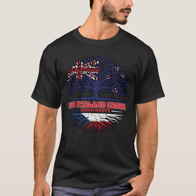 T-shirt République tchèque Nouvelle-Zélande Nouvelle-Zélan (Devant)