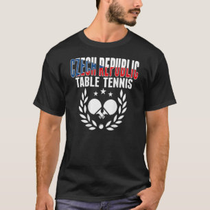 T-shirt République Tchèque Ping Pong Tchèque Table Tennis 
