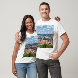 T-shirt République tchèque. Prague. Vue époustouflante Coq