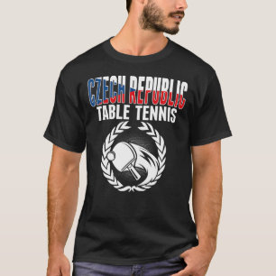 T-shirt République tchèque Tennis de table tchèque Ping Po